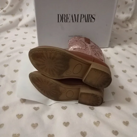 🔥3/$70 Dream Pairs Girl's Cowgirl Boots - Picture 12 of 15